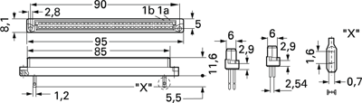 09022646824 Harting DIN Messerleisten, DIN Federleisten Bild 2