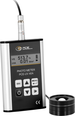 PCE-UV 40A PCE Instruments Luxmeter, Sound Level Meter, Magnetic Field Tester Image 1