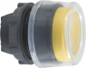 Drucktaster, unbeleuchtet, tastend, Bund rund, gelb, Frontring schwarz, Einbau-Ø 22 mm, ZB5AP5