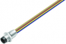 Sensor-Aktor Kabel, M8-Flanschstecker, gerade auf offenes Ende, 12-polig, 0.2 m, 1 A, 76 6019 0118 00012-0200