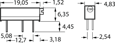 89PR1KLF BI Technologies Trimmpotentiometer Bild 2