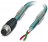 Sensor-Aktor Kabel, M12-Kabelstecker, gerade auf offenes Ende, 2-polig, 10 m, PUR/PVC, blau, 1525500