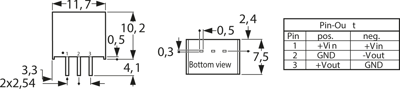 TSRN 1-2425 TRACO POWER DC/DC Converters Image 2