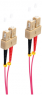 LWL-Duplex-Patchkabel, SC auf SC, 1 m, OM4, Multimode 50/125 µm