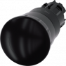 Pilzdrucktaster, unbeleuchtet, rastend, Bund rund, schwarz, Einbau-Ø 22.3 mm, 3SU1000-1HB10-0AA0