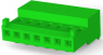 Buchsengehäuse, 7-polig, RM 2.54 mm, abgewinkelt, grün, 3-643816-7