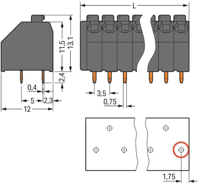 250-204/353-604/997-405 WAGO PCB Terminal Blocks Image 3