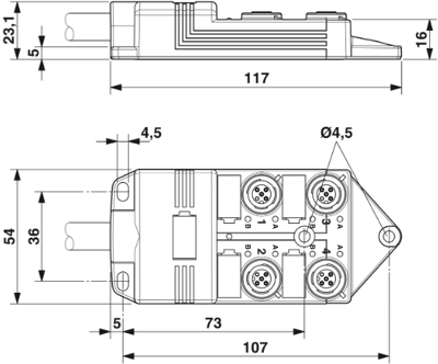 1452589 Phoenix Contact Sensor-Aktor Verteilerboxen Bild 2