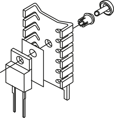 10006400 Fischer Elektronik Halbleiterfassungen, Halterungen Bild 3