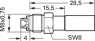 FME Buchse 50 Ω, 1.5/3.8, Crimpanschluss, gerade, 100027730