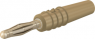 2 mm Stecker, Lötanschluss, 0,5 mm², braun, 22.2618-27