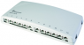 Patchpanel, 12 x RJ45, waagerecht, 1-reihig, (B x H x T) 255 x 37 x 118 mm, lichtgrau, 100006998