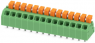 Leiterplattenklemme, 14-polig, RM 3.5 mm, 0,2-0,75 mm², 13.5 A, Federklemmanschluss, grün, 1864406
