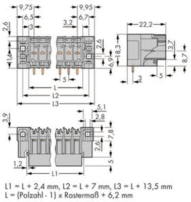 769-666/004-000 WAGO PCB Connection Systems Image 2