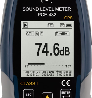 PCE-432-SC 09 PCE Instruments Luxmeter, Sound Level Meter, Magnetic Field Tester Image 4