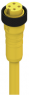 Sensor-Aktor Kabel, 7/8"-Kabeldose, gerade auf offenes Ende, 4-polig, 10 m, TPE, gelb, 8 A, 20128