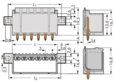 2092-1410/005-000 WAGO PCB Connection Systems Image 2