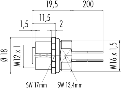 09 3442 700 05 binder Sensor-Aktor Kabel Bild 2