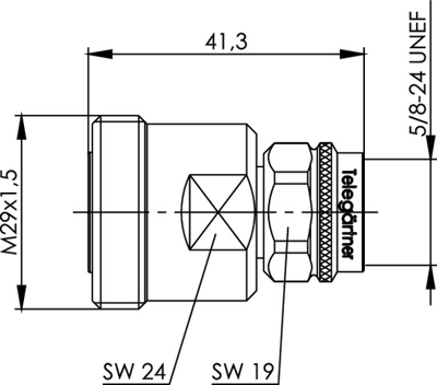 100024539 Telegärtner Koaxial Adapter Bild 2