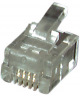 Stecker, RJ10, 4-polig, 4P4C, Schneidklemmanschluss, Kabelmontage, 37517.1-100