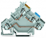 Initiator-, Aktor-Reihenklemme, Federklemmanschluss, 0,08-2,5 mm², 3-polig, 20 A, 6 kV, grau, 280-560