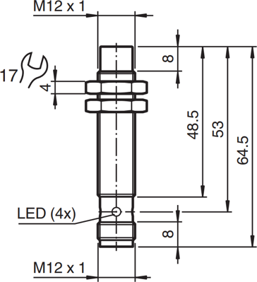 NXN8-12GM50-E2-V1 PEPPERL+FUCHS Näherungsschalter, Reedschalter Bild 2