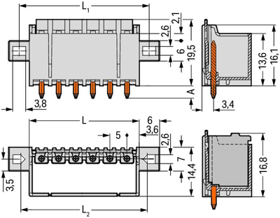 2092-1412/005-000 WAGO PCB Connection Systems Image 2