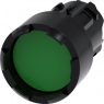 Drucktaster, unbeleuchtet, Bund rund, grün, Einbau-Ø 22.3 mm, 3SU1000-0DB40-0AA0