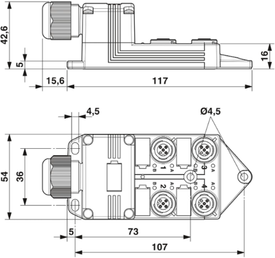 1452806 Phoenix Contact Sensor-Actuator Distribution Boxes Image 3