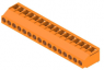 Leiterplattenklemme, 16-polig, RM 5.08 mm, 0,08-6,0 mm², 20 A, Schraubanschluss, orange, 2432050000