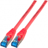 Patchkabel, RJ45-Stecker, gerade auf RJ45-Stecker, gerade, Cat 6A, S/FTP, LSZH, 1 m, rot