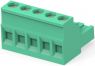 Leiterplattenklemme, 5-polig, RM 5 mm, 0,05-3 mm², 15 A, Käfigklemme, grün, 796640-5