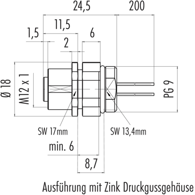 76 0734 0011 00104-0200 binder Sensor-Actuator Cables Image 2