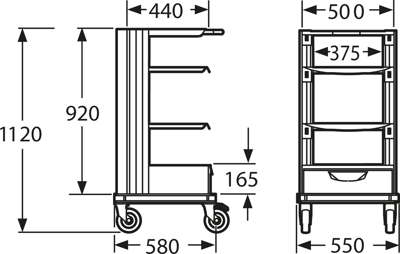 00.711.004.1 Vertiv Wagen, Taschen, Koffer und Halter