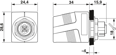 1404548 Phoenix Contact Sensor-Aktor Adapter Bild 2