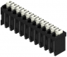 Leiterplattenklemme, 11-polig, RM 3.81 mm, 0,13-1,5 mm², 12 A, Federklemmanschluss, schwarz, 1870000000