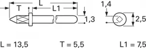 1365C.68 Vogt Steckerstifte für Leiterplatten