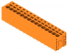 Leiterplattenklemme, 15-polig, RM 5 mm, 0,12-2,5 mm², 20 A, Federklemmanschluss, orange, 1330590000