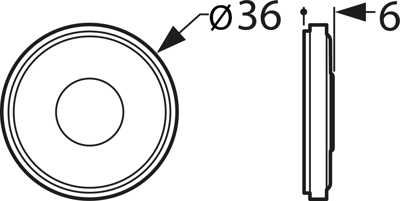 K36 WP 50 OHM VISATON Akustische Signalgeber Bild 2