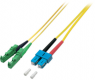 Duplex-Jumper, E2000 auf SC, 1 m, OS2, Singlemode 9/125 µm