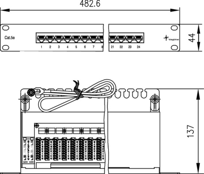 100007023 Telegärtner Verbindungsmodule, Patchpanels Bild 2