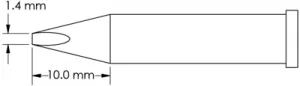 GT6-CH0014S METCAL Lötspitzen, Entlötspitzen und Heißluftdüsen