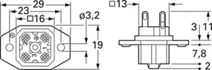 732135002 Hirschmann Automation and Control Zubehör für Netzsteckverbinder