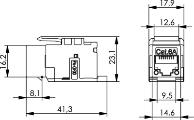 100023226 Telegärtner Modularsteckverbinder Bild 2