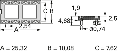 MP-ULP 20.3 STG 8U MPE-GARRY Halbleiterfassungen, Halterungen Bild 2