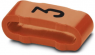 PVC Bezeichnungshülse, Aufdruck "3", (L x B) 11.3 x 4.3 mm, orange, 0826527:3