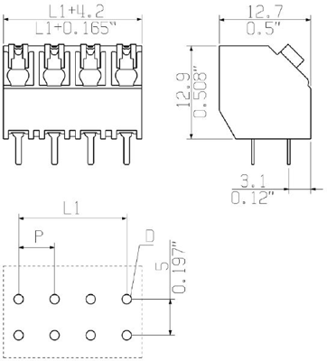 1884340000 Weidmüller PCB Terminal Blocks Image 2