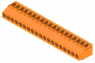 Leiterplattenklemme, 19-polig, RM 5 mm, 0,08-6,0 mm², 20 A, Schraubanschluss, orange, 2429670000
