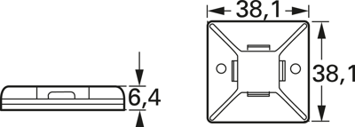 ABM3H-S6-T Panduit Kabelhalter Bild 2