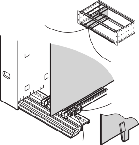 EuropacPRO Zwischenwand, 6 HE, 220 mm